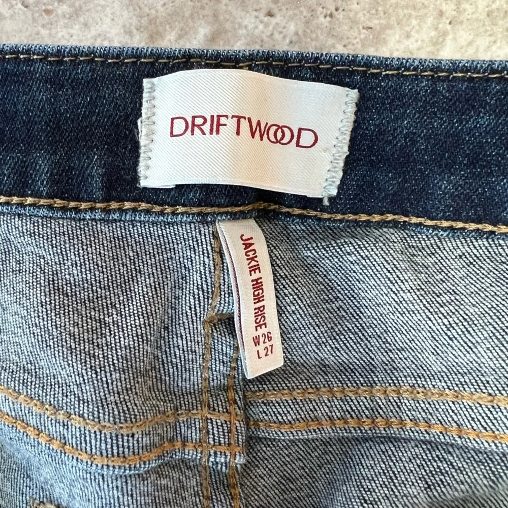 Driftwood Jackie High Rise Skinny Jeans in Dark Wash, size 26 - Picture 8 of 9